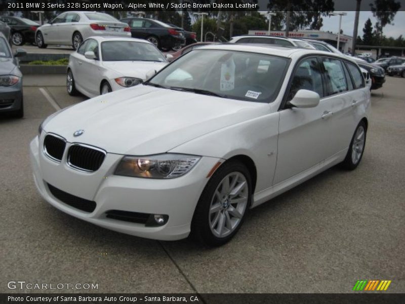 Front 3/4 View of 2011 3 Series 328i Sports Wagon