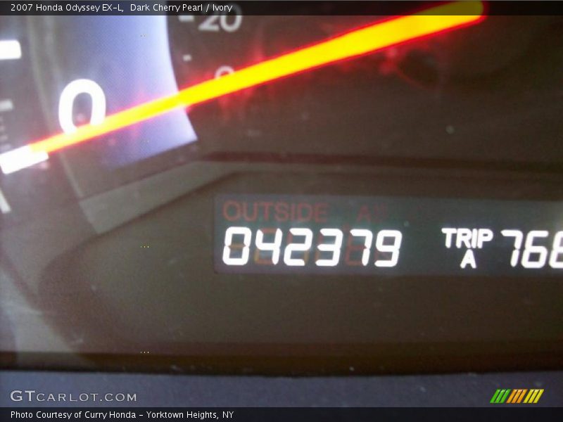 Dark Cherry Pearl / Ivory 2007 Honda Odyssey EX-L