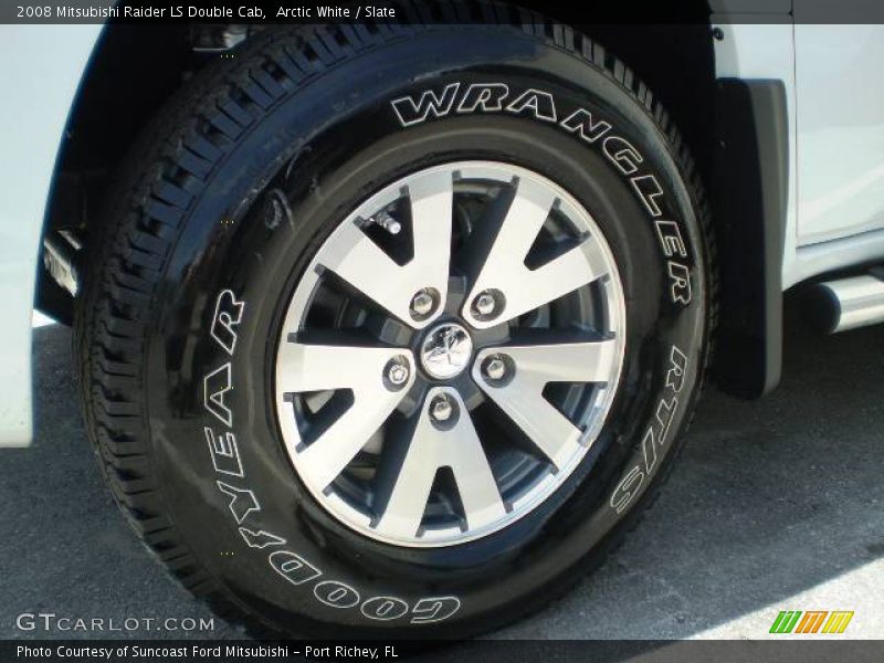 Arctic White / Slate 2008 Mitsubishi Raider LS Double Cab