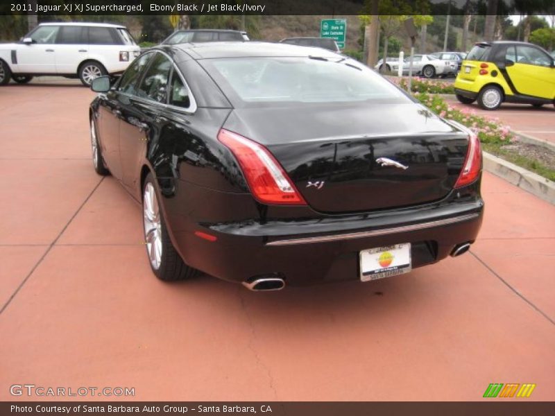 Ebony Black / Jet Black/Ivory 2011 Jaguar XJ XJ Supercharged