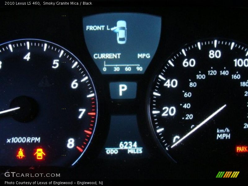 Smoky Granite Mica / Black 2010 Lexus LS 460