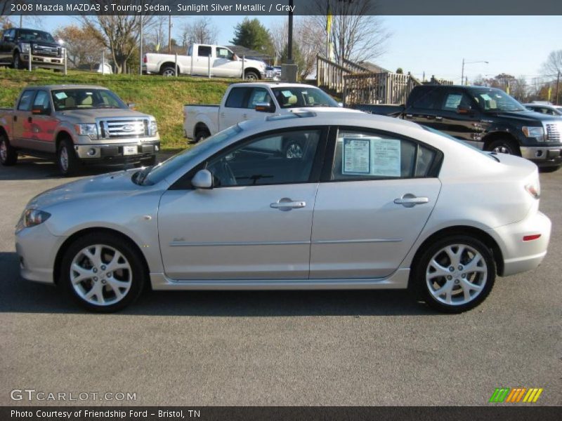 Sunlight Silver Metallic / Gray 2008 Mazda MAZDA3 s Touring Sedan