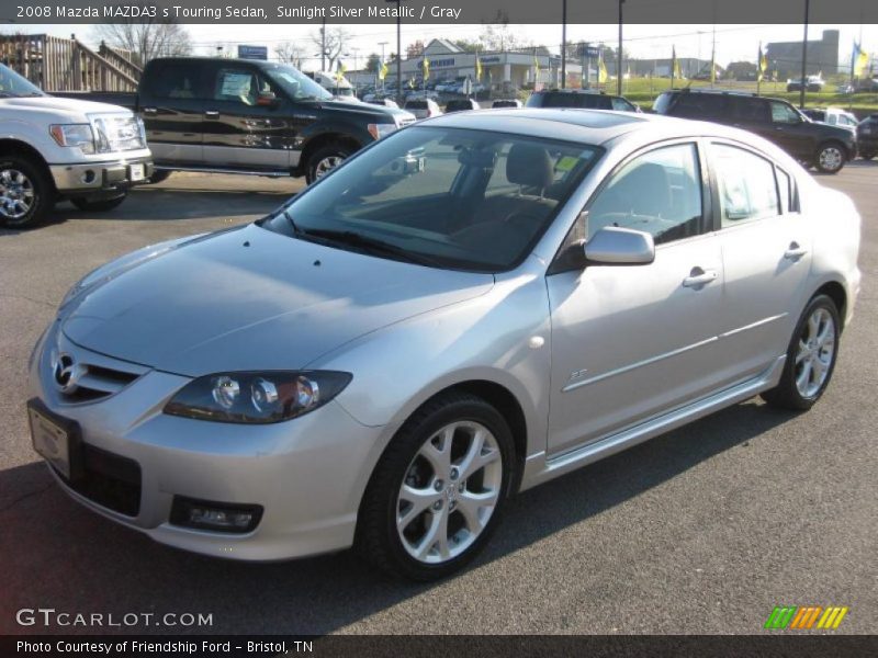 Sunlight Silver Metallic / Gray 2008 Mazda MAZDA3 s Touring Sedan