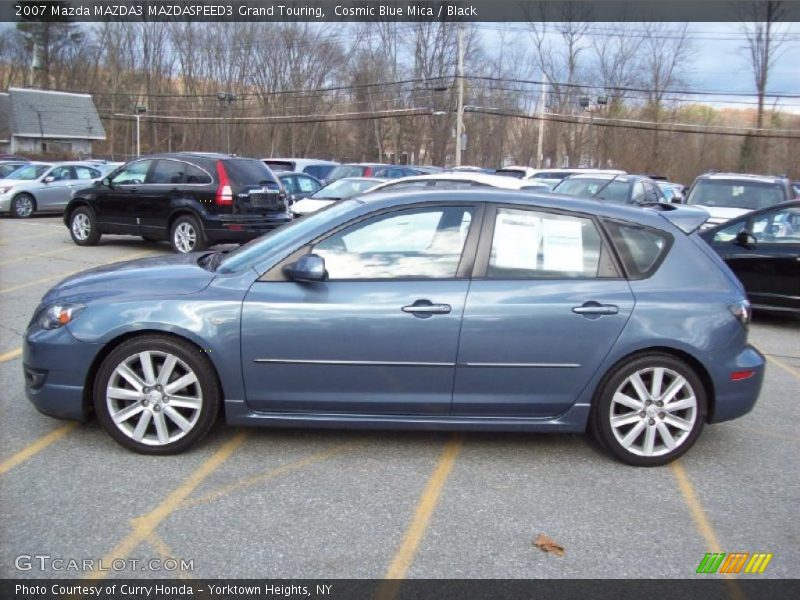Cosmic Blue Mica / Black 2007 Mazda MAZDA3 MAZDASPEED3 Grand Touring