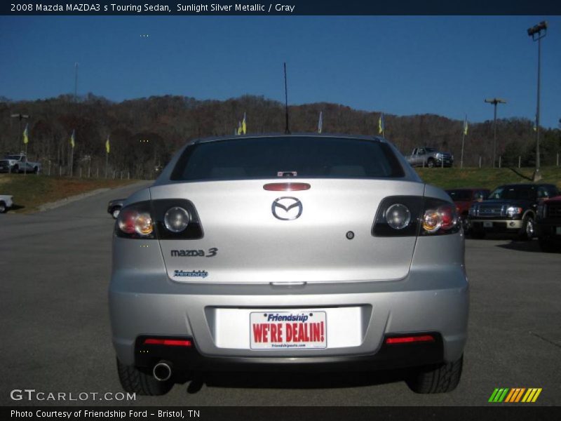 Sunlight Silver Metallic / Gray 2008 Mazda MAZDA3 s Touring Sedan