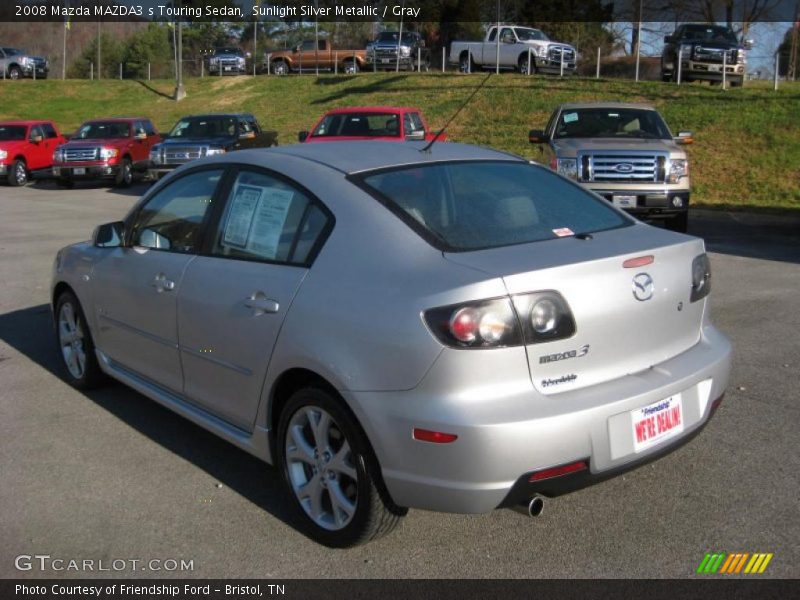 Sunlight Silver Metallic / Gray 2008 Mazda MAZDA3 s Touring Sedan