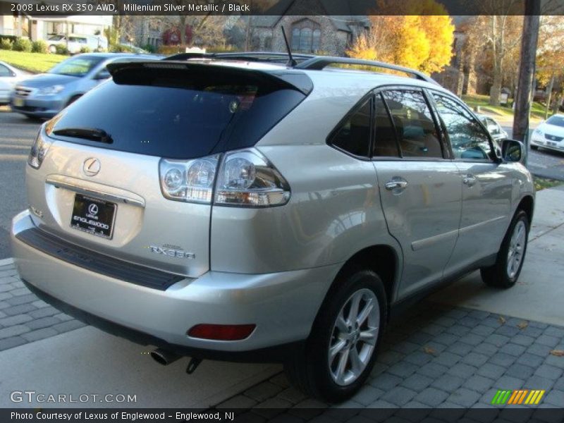 Millenium Silver Metallic / Black 2008 Lexus RX 350 AWD