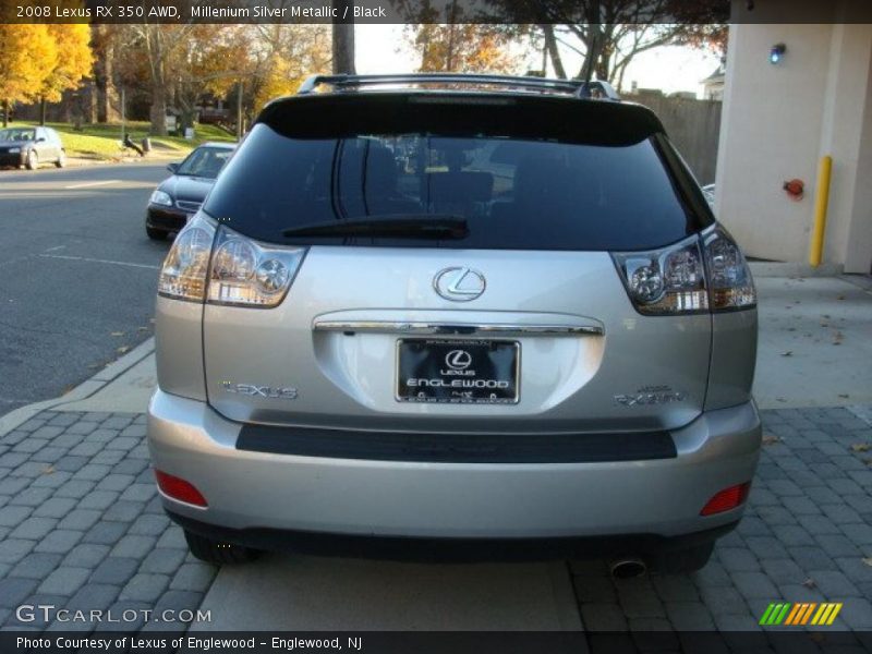 Millenium Silver Metallic / Black 2008 Lexus RX 350 AWD