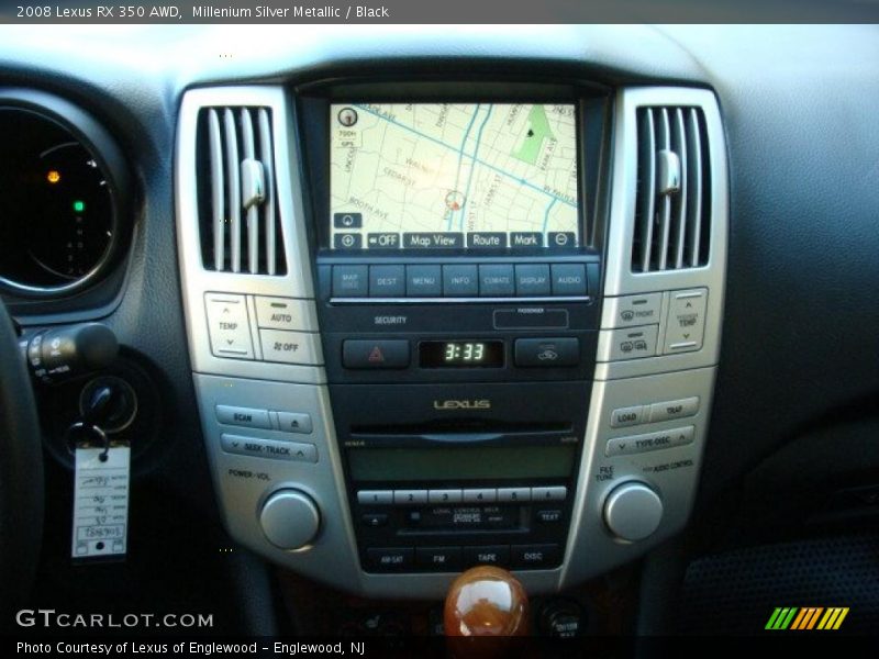 Millenium Silver Metallic / Black 2008 Lexus RX 350 AWD