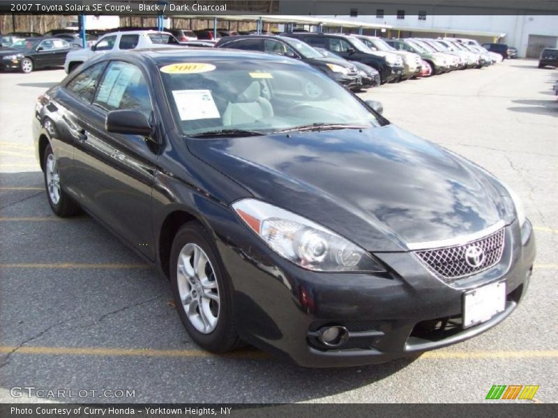 Black / Dark Charcoal 2007 Toyota Solara SE Coupe