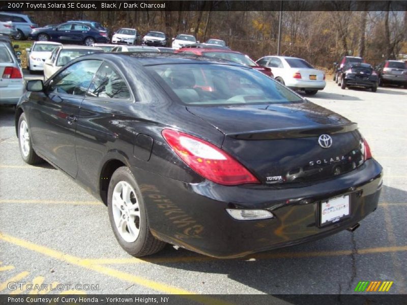 Black / Dark Charcoal 2007 Toyota Solara SE Coupe