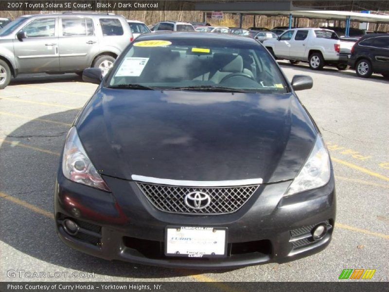 Black / Dark Charcoal 2007 Toyota Solara SE Coupe