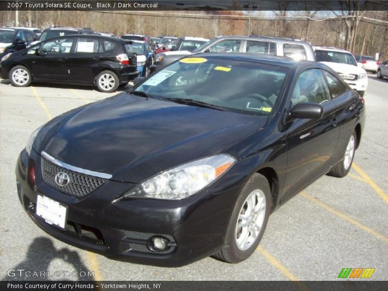 Black / Dark Charcoal 2007 Toyota Solara SE Coupe