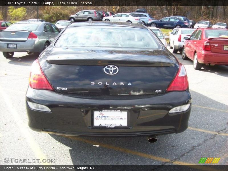 Black / Dark Charcoal 2007 Toyota Solara SE Coupe