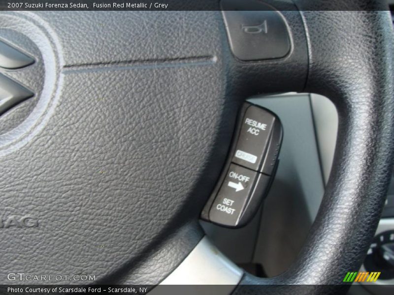 Fusion Red Metallic / Grey 2007 Suzuki Forenza Sedan