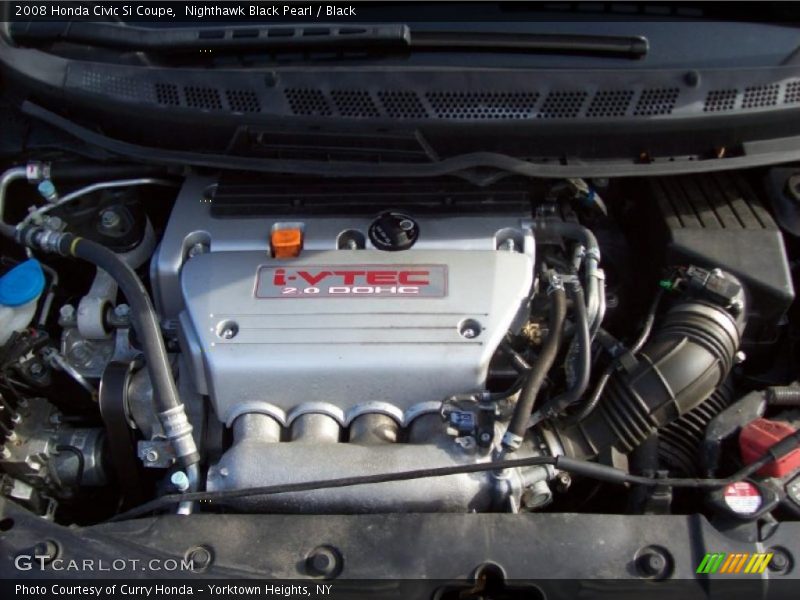 Nighthawk Black Pearl / Black 2008 Honda Civic Si Coupe