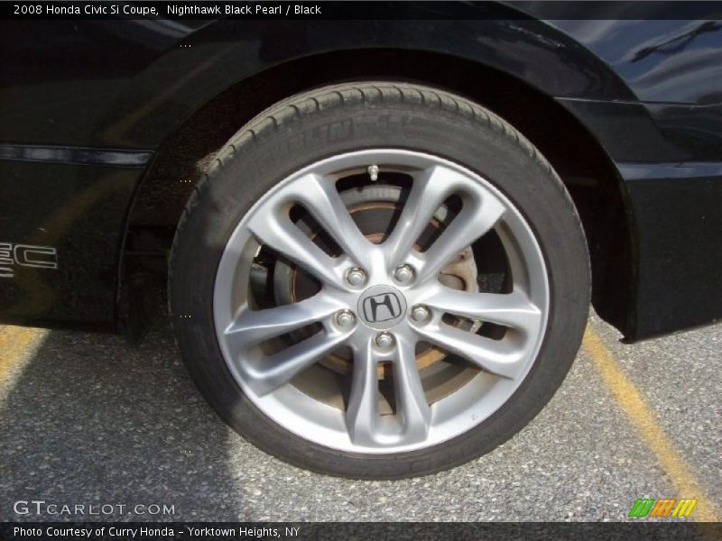 Nighthawk Black Pearl / Black 2008 Honda Civic Si Coupe