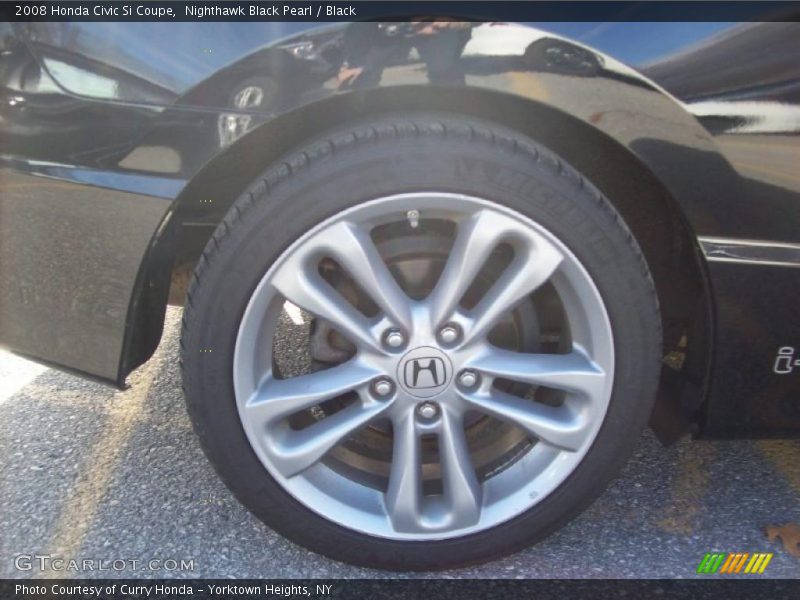 Nighthawk Black Pearl / Black 2008 Honda Civic Si Coupe