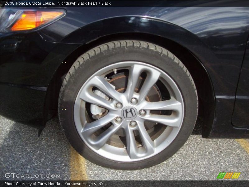 Nighthawk Black Pearl / Black 2008 Honda Civic Si Coupe