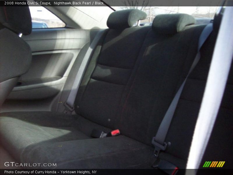 Nighthawk Black Pearl / Black 2008 Honda Civic Si Coupe