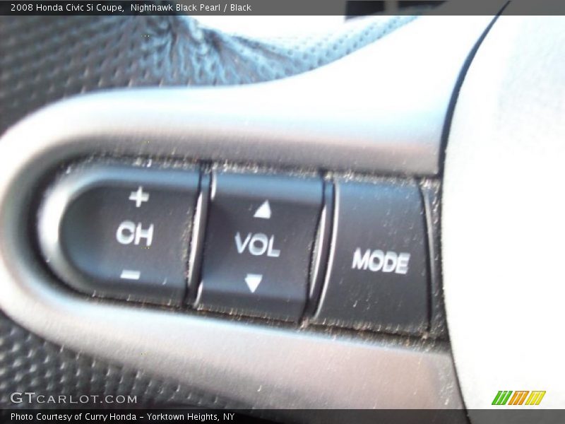 Nighthawk Black Pearl / Black 2008 Honda Civic Si Coupe