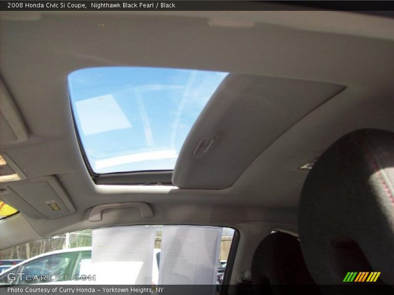 Nighthawk Black Pearl / Black 2008 Honda Civic Si Coupe