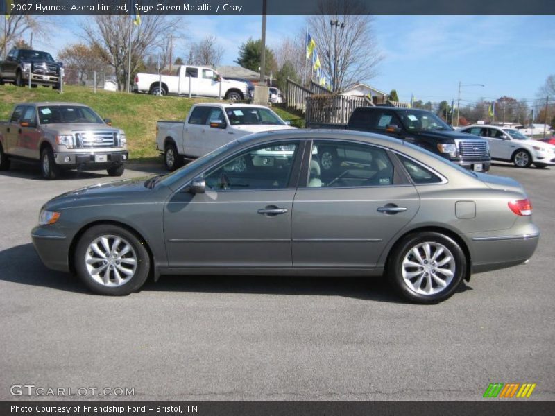 Sage Green Metallic / Gray 2007 Hyundai Azera Limited