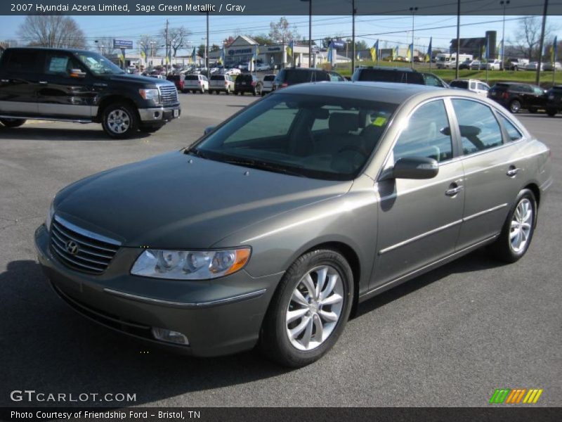 Sage Green Metallic / Gray 2007 Hyundai Azera Limited