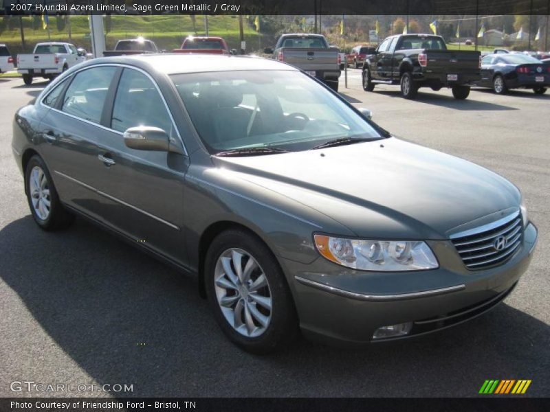 Sage Green Metallic / Gray 2007 Hyundai Azera Limited