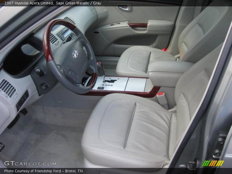 Sage Green Metallic / Gray 2007 Hyundai Azera Limited