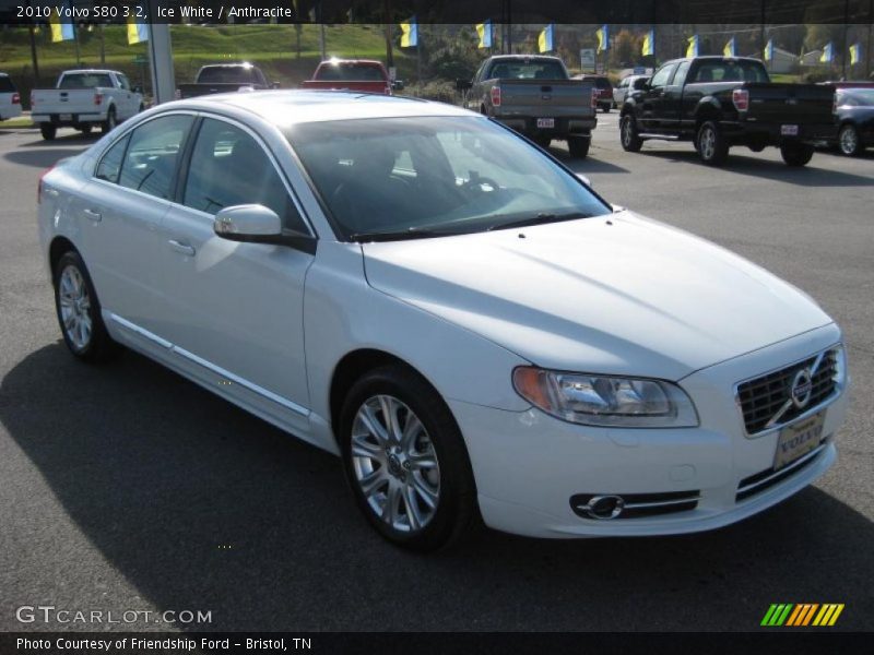 Ice White / Anthracite 2010 Volvo S80 3.2