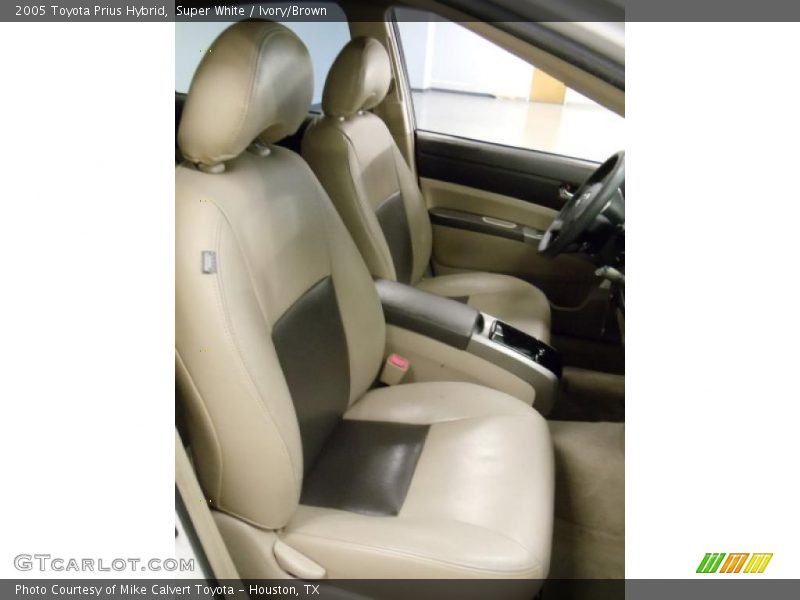 Super White / Ivory/Brown 2005 Toyota Prius Hybrid