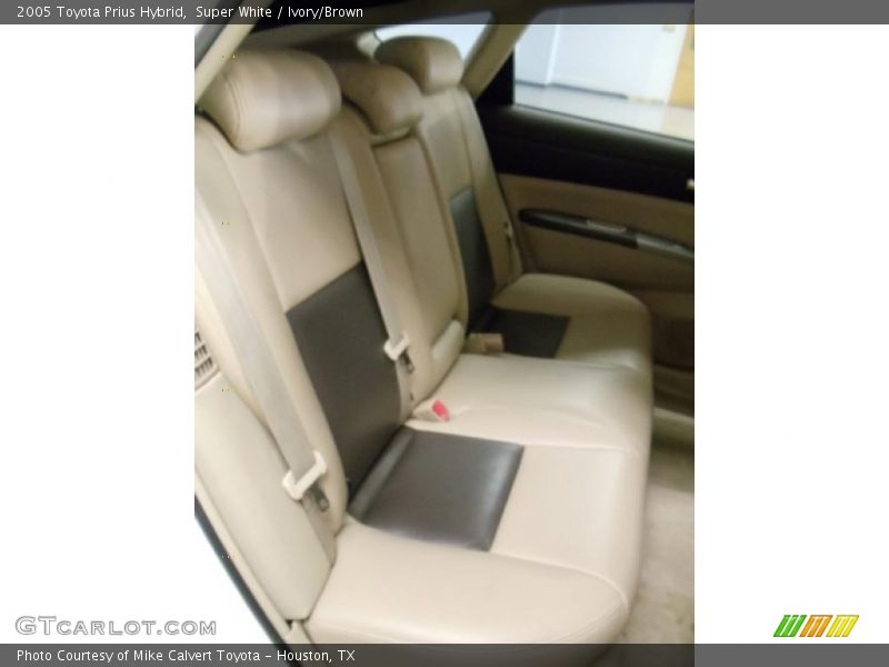 Super White / Ivory/Brown 2005 Toyota Prius Hybrid