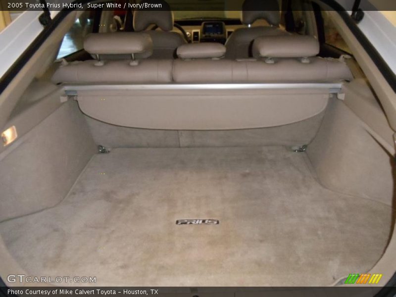 Super White / Ivory/Brown 2005 Toyota Prius Hybrid