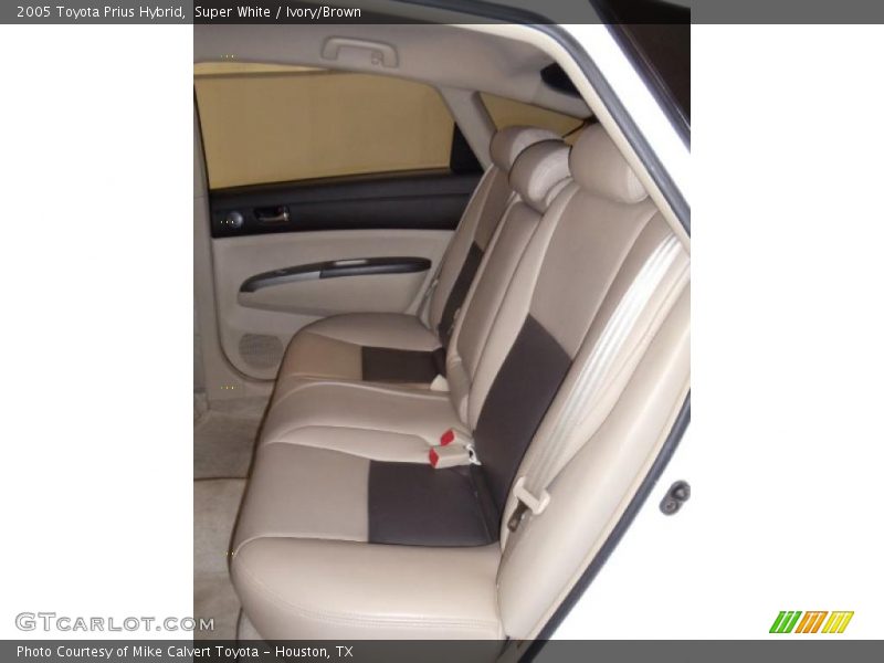 Super White / Ivory/Brown 2005 Toyota Prius Hybrid