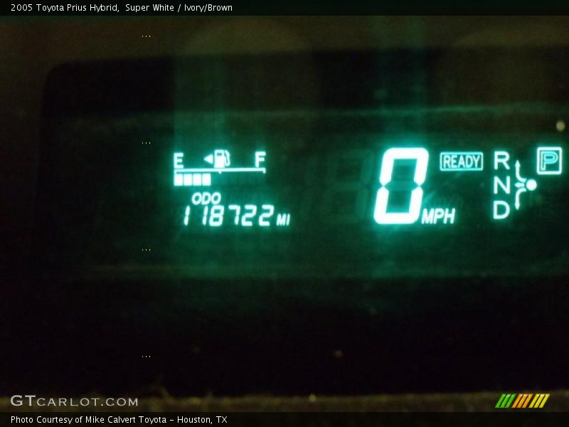 Super White / Ivory/Brown 2005 Toyota Prius Hybrid