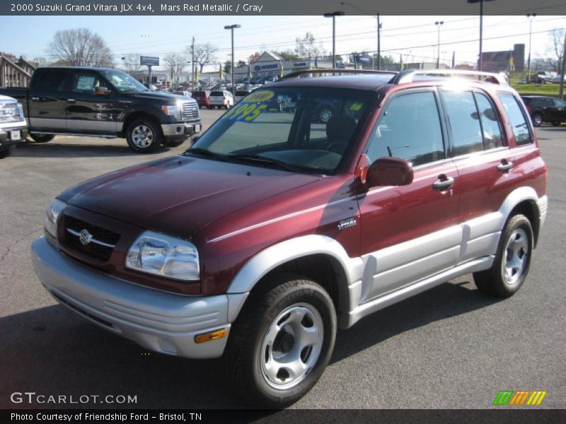 Mars Red Metallic / Gray 2000 Suzuki Grand Vitara JLX 4x4