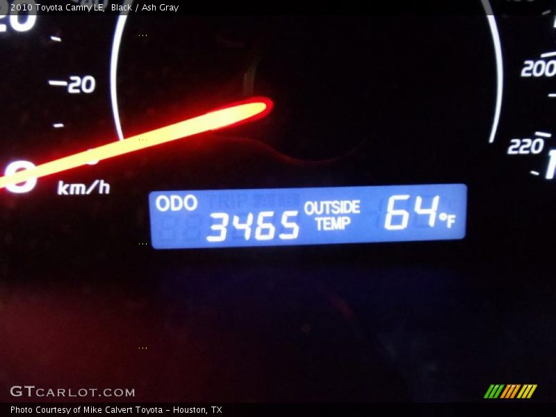 Black / Ash Gray 2010 Toyota Camry LE