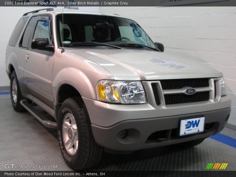 Silver Birch Metallic / Graphite Grey 2003 Ford Explorer Sport XLT 4x4