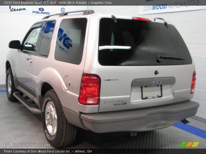 Silver Birch Metallic / Graphite Grey 2003 Ford Explorer Sport XLT 4x4