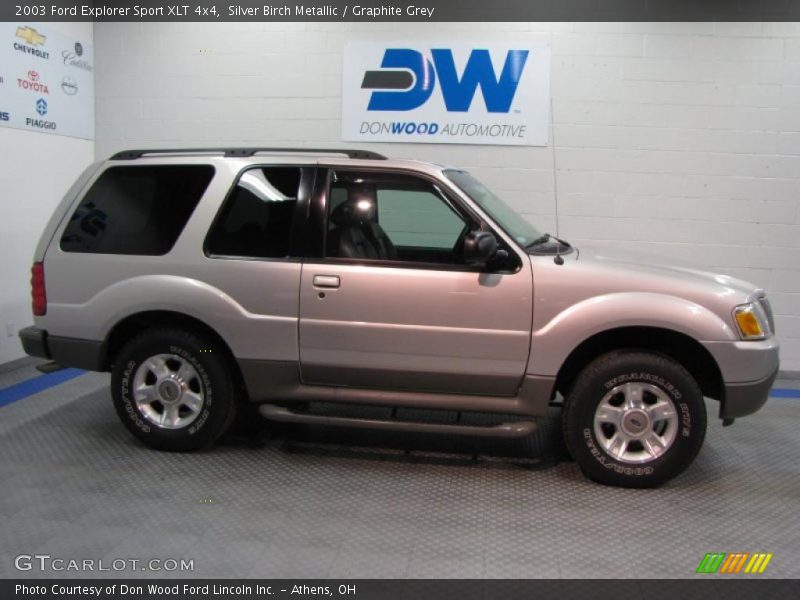Silver Birch Metallic / Graphite Grey 2003 Ford Explorer Sport XLT 4x4