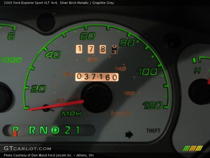 Silver Birch Metallic / Graphite Grey 2003 Ford Explorer Sport XLT 4x4