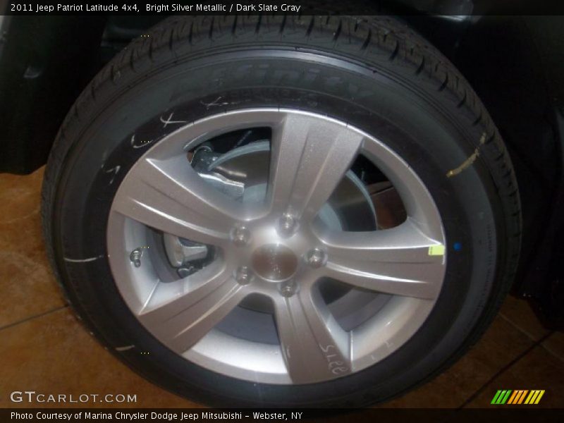 Bright Silver Metallic / Dark Slate Gray 2011 Jeep Patriot Latitude 4x4