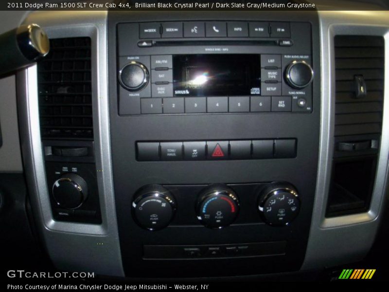 Brilliant Black Crystal Pearl / Dark Slate Gray/Medium Graystone 2011 Dodge Ram 1500 SLT Crew Cab 4x4