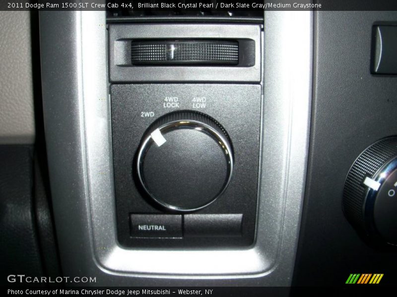 Brilliant Black Crystal Pearl / Dark Slate Gray/Medium Graystone 2011 Dodge Ram 1500 SLT Crew Cab 4x4