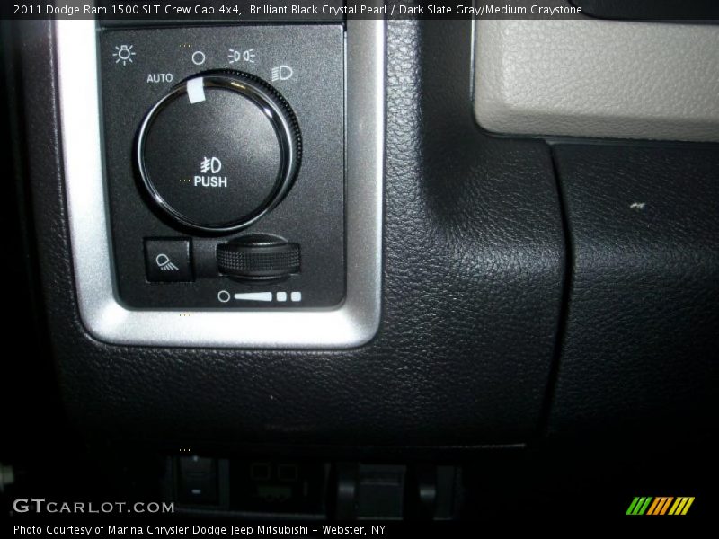 Brilliant Black Crystal Pearl / Dark Slate Gray/Medium Graystone 2011 Dodge Ram 1500 SLT Crew Cab 4x4