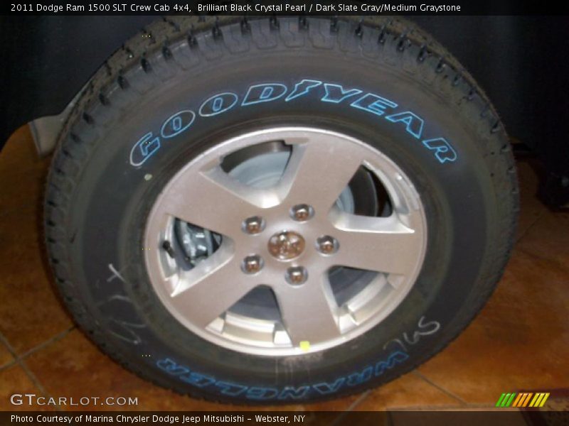 Brilliant Black Crystal Pearl / Dark Slate Gray/Medium Graystone 2011 Dodge Ram 1500 SLT Crew Cab 4x4