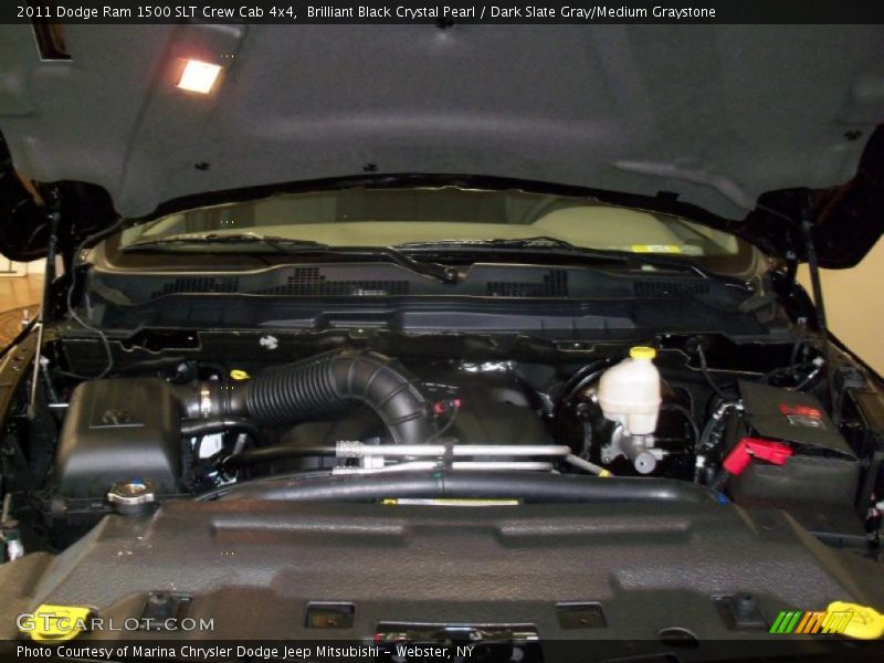 Brilliant Black Crystal Pearl / Dark Slate Gray/Medium Graystone 2011 Dodge Ram 1500 SLT Crew Cab 4x4