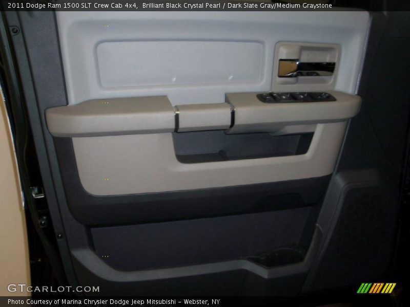 Brilliant Black Crystal Pearl / Dark Slate Gray/Medium Graystone 2011 Dodge Ram 1500 SLT Crew Cab 4x4