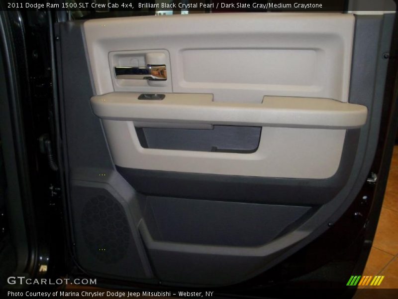 Brilliant Black Crystal Pearl / Dark Slate Gray/Medium Graystone 2011 Dodge Ram 1500 SLT Crew Cab 4x4